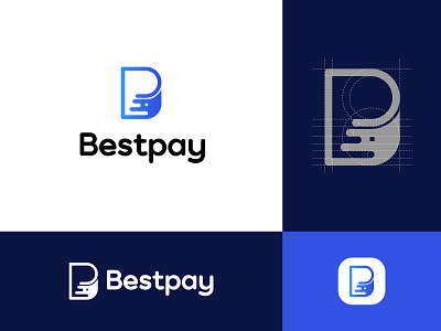 bestpay logo design for branding brand branding design icon identity logo logo mark logodesign logotype mark minimal modern logo monogram pay startup symbol vector