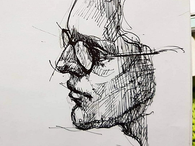 Pen Sketch art artist artwork line art lineart pen pen and ink pencil drawing portrait portrait art sketch sketchbook