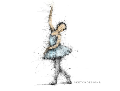 Scribble Sketch artist artwork dance design illustration lineart portrait art scribble art scribbles sketch sketchbook vector