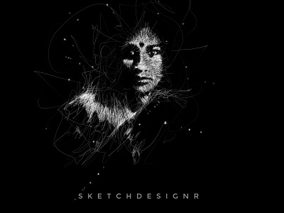 Scribble Sketch art artist blackandwhite illustration painting portrait scribble scribble art sketchbook