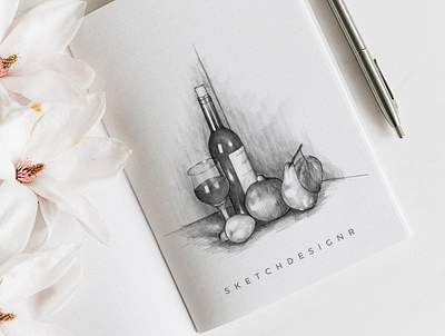 Still Life Pencil Sketch art artist illustration objects painting pencil sketch sketch sketchbook still life still life sketch still life sketch stilllife vector