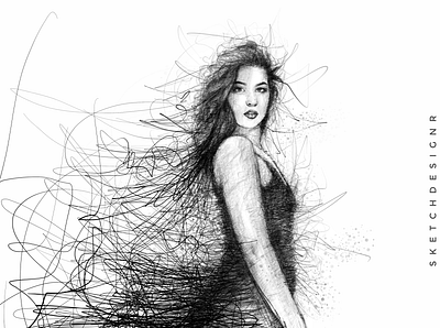 Scribble Sketch artist artwork design illustration logo pencil sketch portrait portrait art scribble sketch sketchbook ui