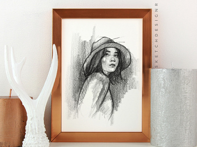 Rough Pencil Sketch artist artwork design illustration logo pencil sketch portrait portrait art sketch sketchbook ui