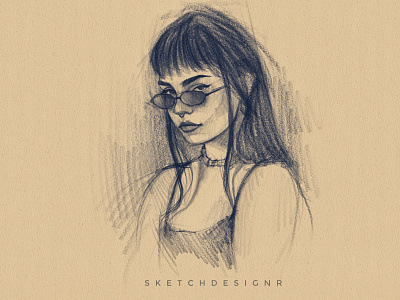 Pencil Sketch artwork design illustration logo portrait art sketch