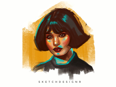 Digital Portrait Painting artist artwork design illustration logo portrait portrait art sketch sketchbook