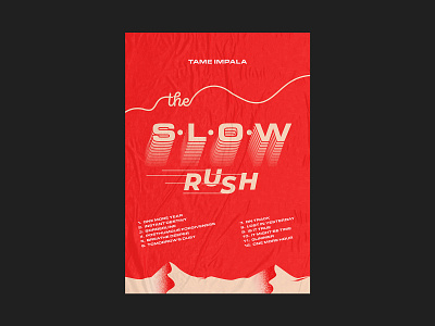 Poster 03 - The Slow Rush graphic design music music poster poster poster design tame impala the slow rush