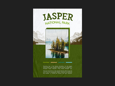 Poster 05 - Jasper National Park graphic design jasper national park nature poster poster poster design