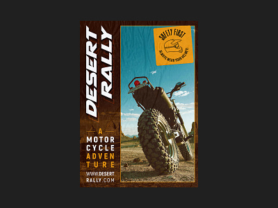 Poster 06 - Desert Rally adventure adventure bike graphic design motorcycle poster mx poster poster design rally