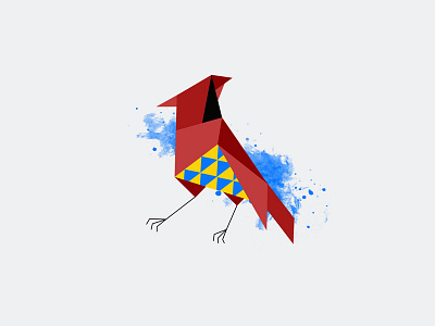 Birds Part I art birds colorful design illustration pattern red ui