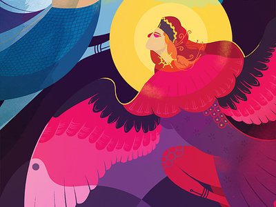 Harpies (Greek Mythology) art artwork branding colorful design graphic greek illustration jayekang myth pattern