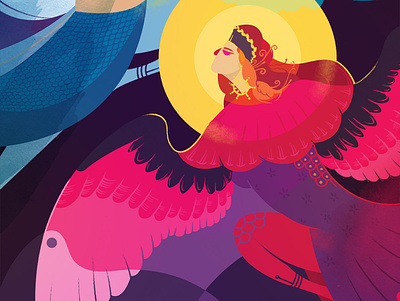 Harpies (Greek Mythology) art artwork branding colorful design graphic greek illustration jayekang myth pattern