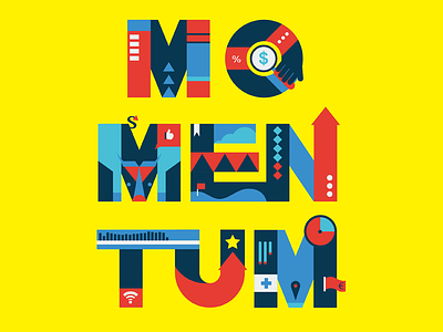 Momentum aktien business colourful design font illustration jaye kang magazine momentum pattern stock