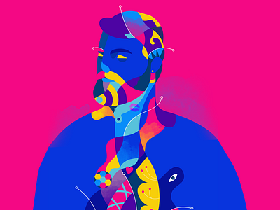 Orgiastic Beard art bartman beard colorful design illustration kunst man mann orgiastic
