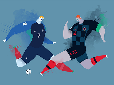 2018 World Cup final design editorial football illustration life man sport worldcup