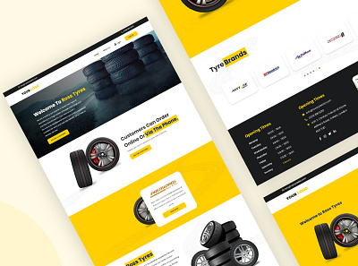 Ross Tyres branding ecommerce design graphic design web design website