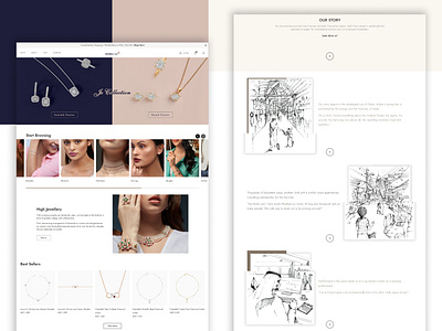 Online Jewellery Shop website | Landing Page | Web Design