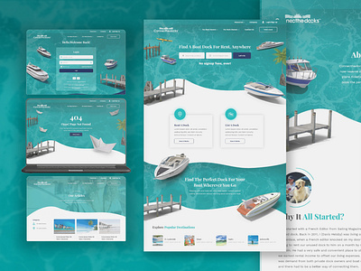 Dock rental website | Web design | responsive website boat booking boat business website boat on rent boat rent boat website dock rent dock rental website huptechweb website for dock website for dock rent