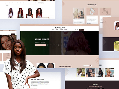 Wig shop | Online store of wigs | Web design ecommerce ecommerce design huptechweb landing page web design wig shop