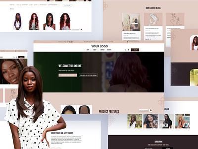 Wig shop | Online store of wigs | Web design