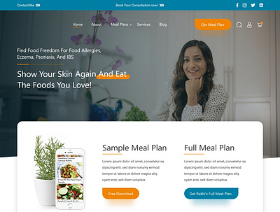 Website for Health and Nutrition tips | Web design | Home page best webdesign ideas best webdesign template ideas graphic design healthcare website home page home page webdeisgn huptechweb landing page web design web designers webdesigning services