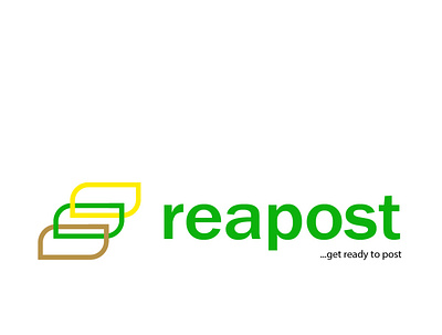 Reapost brand design branding design logo