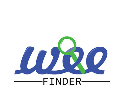 Wee Finder Logo brand identity design illustration logo vector