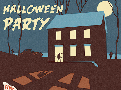 Halloween Party 2d beer halloween hand lettering illustration lettering poster typography