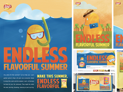 Lay's for Summer illustration vector