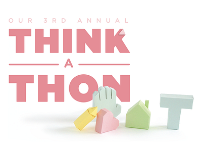 Think-A-Thon 2017 Logo branding logo tactile design