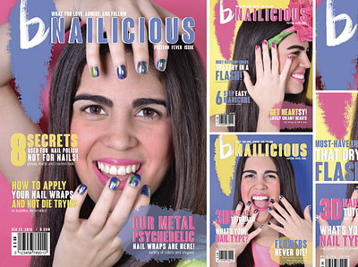 B Nailicious Magazine layout design photo retouching photography