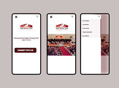 Church Mobile App Redesign app branding figma mobile ui ux