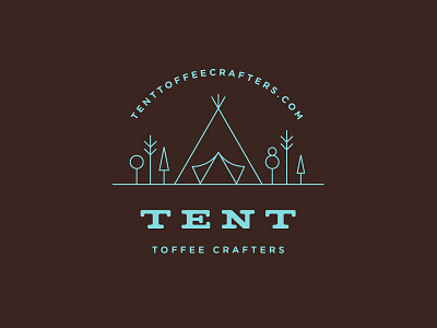 Tent Toffee Crafters branding logo toffee