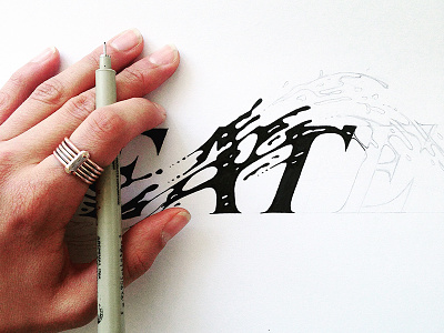 Lettering abstract font handlettering illustration lettering pen type typography