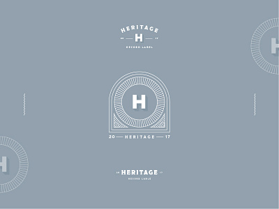 Heritage Logo Exploration blue brand branding crest lockup logo type typography wordmark