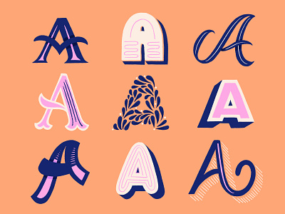 A a handlettering lettering letters procreate type typography