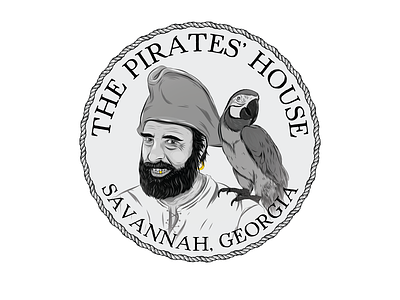 The Pirates's House adobe adobe fresco adobe illustrator adobe photoshop design digital art fresco illustration pirategraphic sticker design vector vector illustration