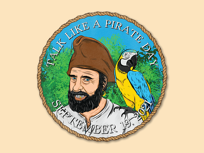 International Talk Like A Pirate Day Badge/Decal