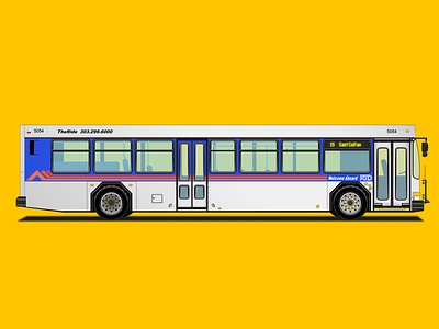 RTD - 15 East Colfax adobe adobe illustrator city bus denver design illustration public transport transit vector vector illustration