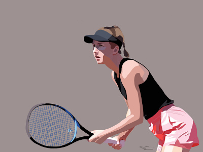 Tennis player adobe fresco digital art digital painting drawing illustration ipad art tennis tennis player