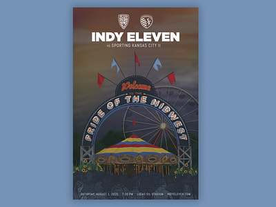 Indy Eleven Game Day Poster: August 1, 2020