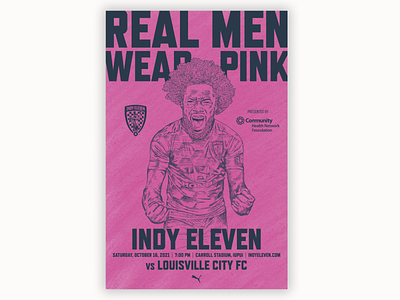 Indy Eleven Game Day Poster: October 16, 2021 illustration indy eleven poster procreate