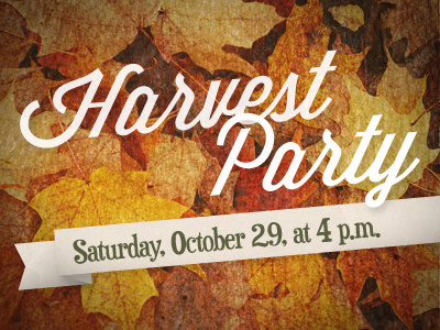 Harvest Party fall harvest leaves party