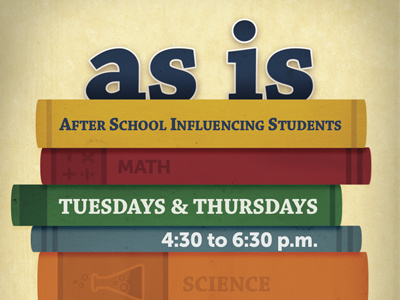 as is - updated books school texture