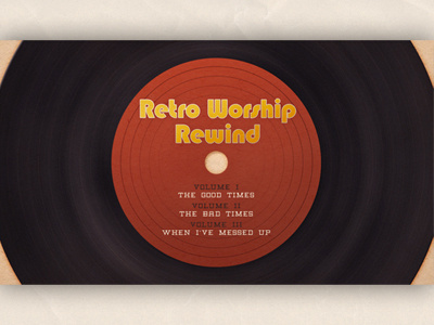 Retro Worship Rewind retro vinyl