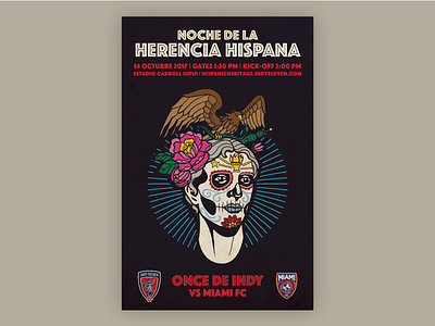 Indy Eleven Hispanic Heritage Night Poster - Full