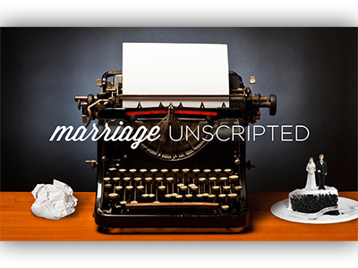 Marriage Unscripted cake marriage typewriter unscripted