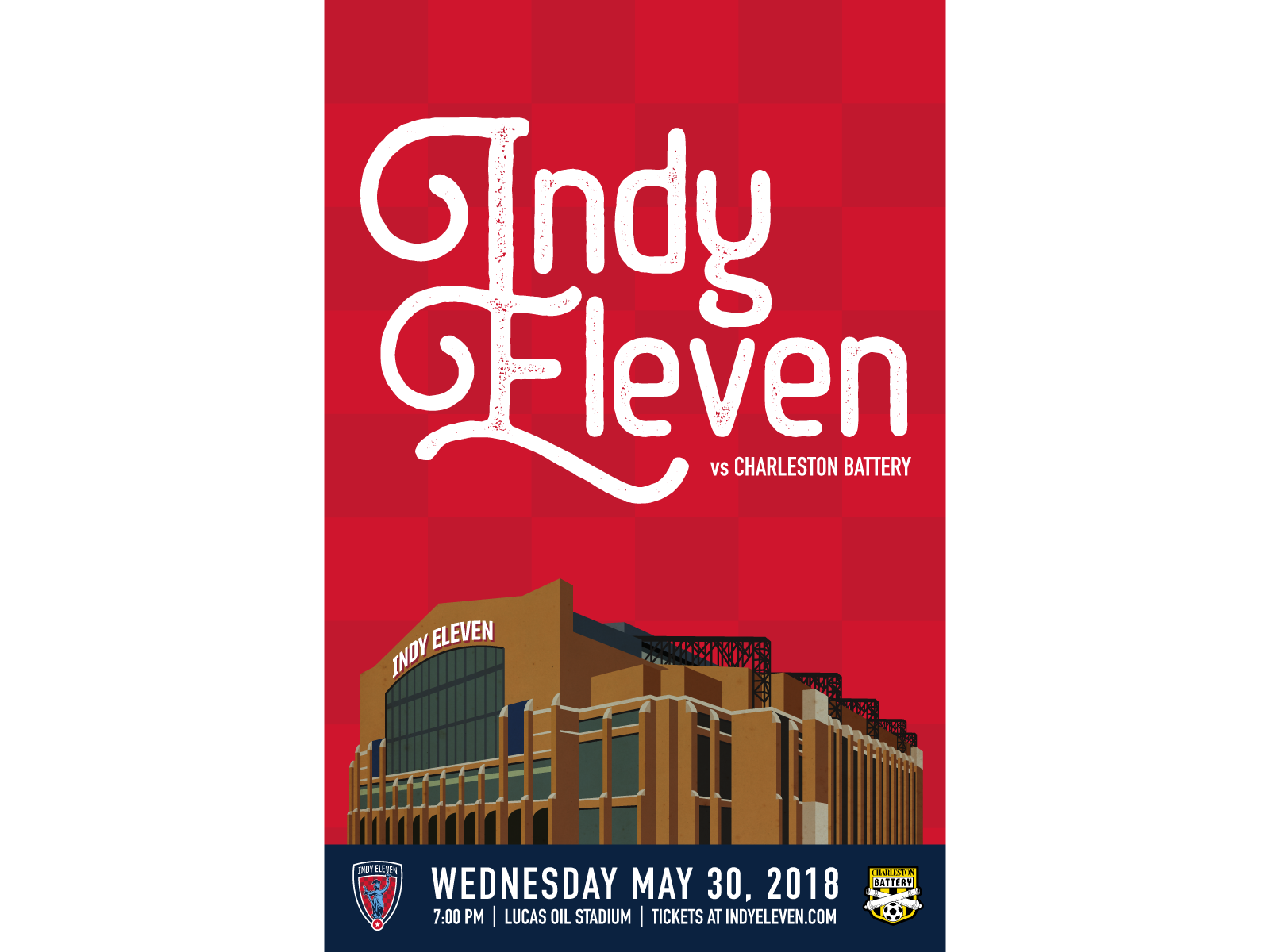 Indy Eleven Gameday Poster 5/30/18 by Zach McNulty on Dribbble