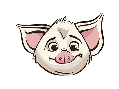 Pua the Pig disney illustration moana pig pua