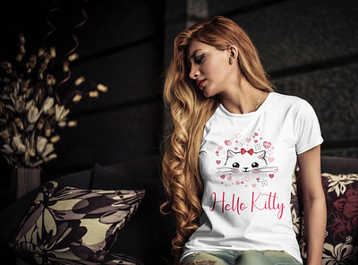 Hello Kitty - Girls Unique T-Shirt Design corona covid19 custom design design girls t shirt print design t shirt design teest shirtdesignfashionunique tshirts fashion design typography design