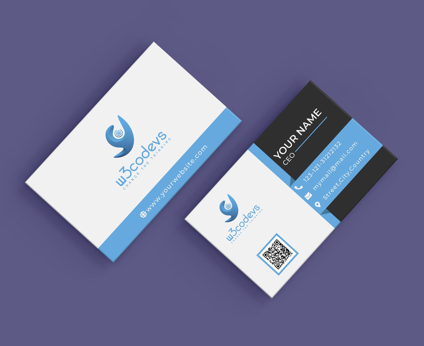 Free Business Cards Templates Editable Printable By Ahnaf Hasan Riyan On Dribbble